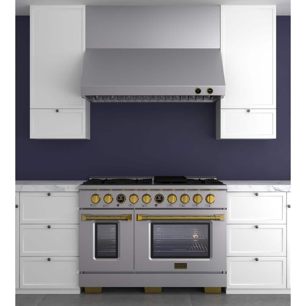 Kucht Kucht 30" Stainless Steel 900 CFM Ducted (Vented) Wall Mounted Required Range Hood with Baffle Filter