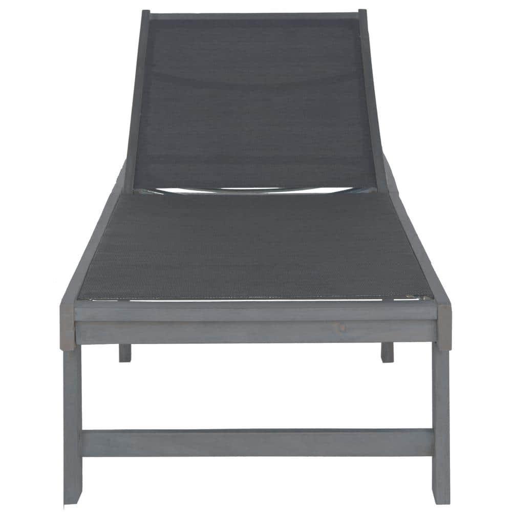 Manteca Lounge Chair - Outdoor - PAT6708 - Ash Grey/Black -Safavieh