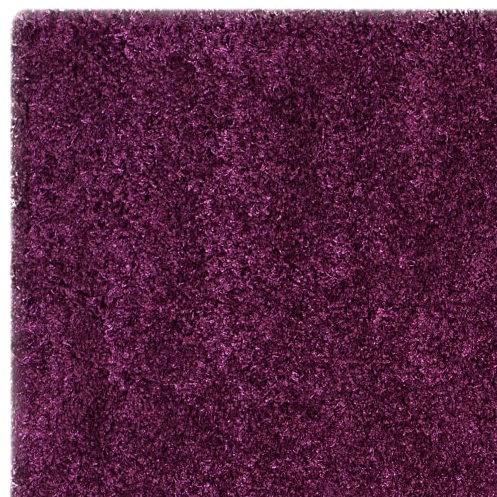 Shag SG151 Power Loomed Area Rug - Purple - 6'7"x6'7" - Safavieh.