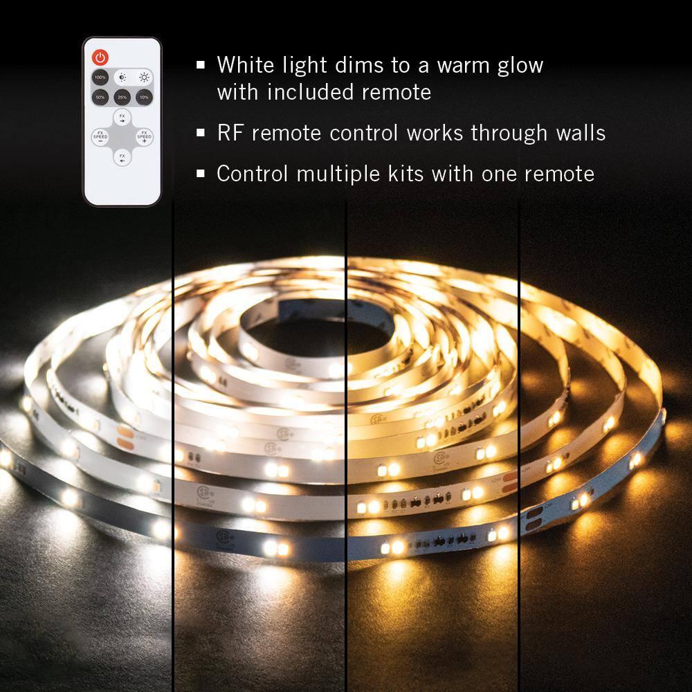 RibbonFlex Home 24V Dim-to-Warm White LED Strip Light Kit