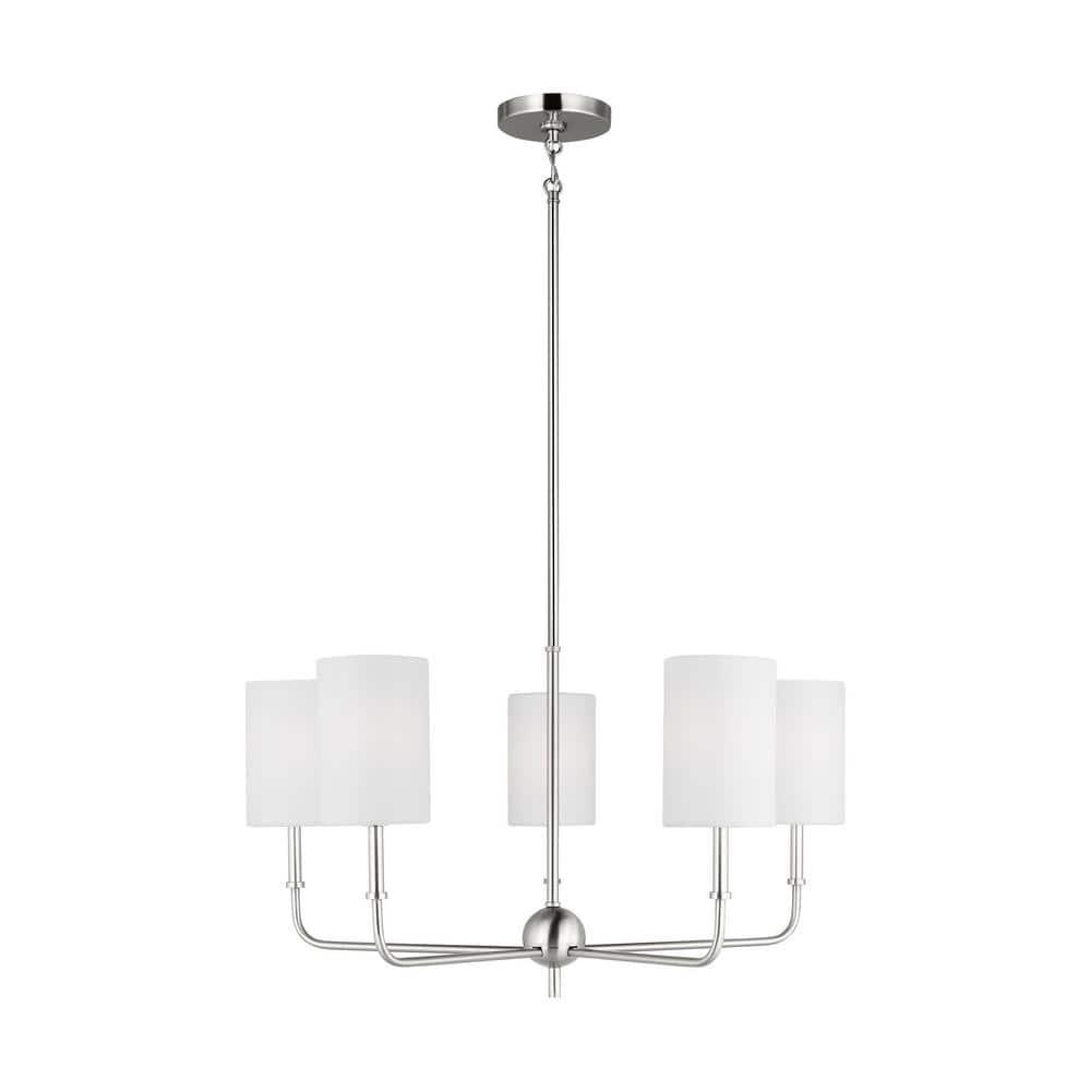 Rowley 5 Light Metal Dimmable Chandelier