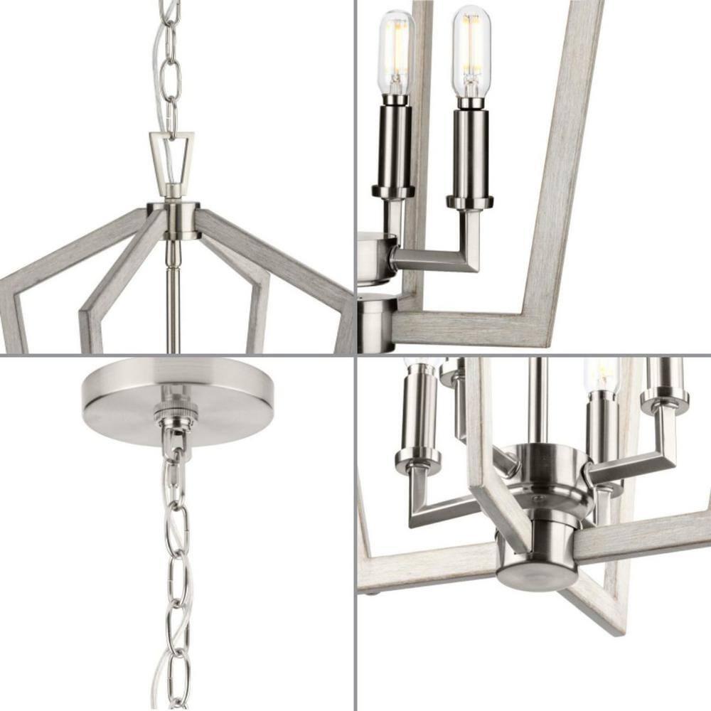 4 - Light Dimmable Square / Rectangle Chandelier