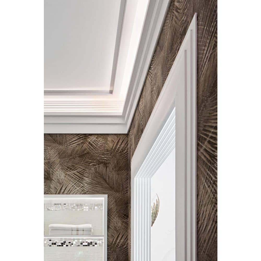 Orac Decor 2 in x 7-1/4 in x 78-3/4 in Primed White Plain Polyurethane Crown Moulding