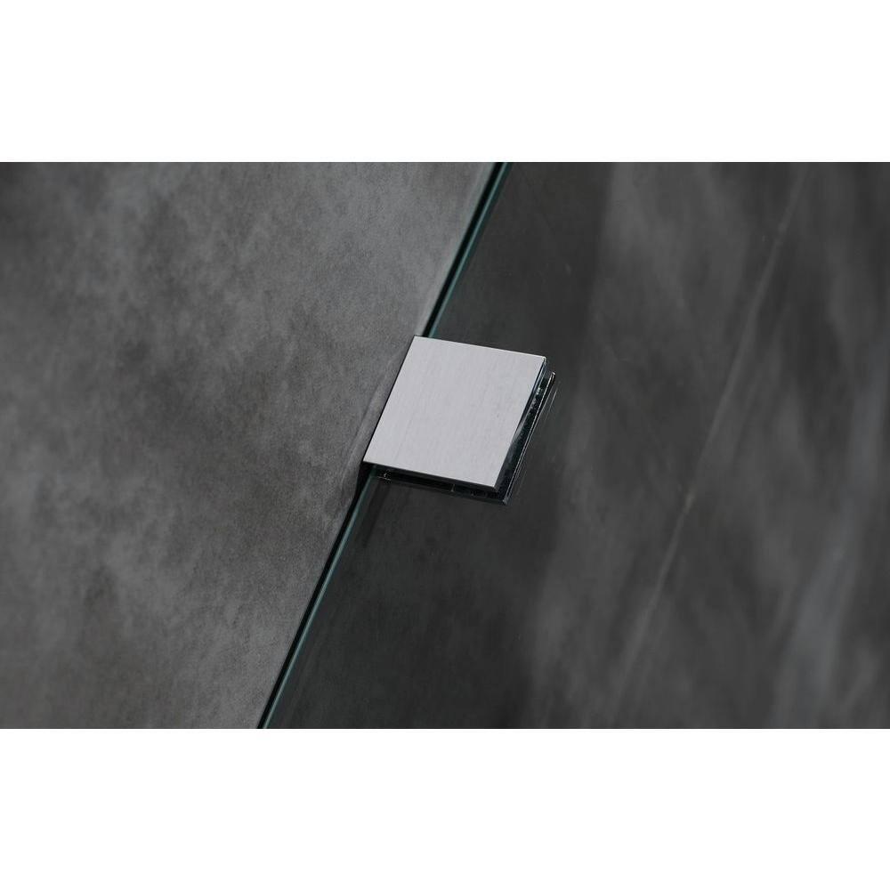 Moselle 60" W x 35" D x 77.5" H Frameless Rectangle Sliding Shower Enclosure with Base Included