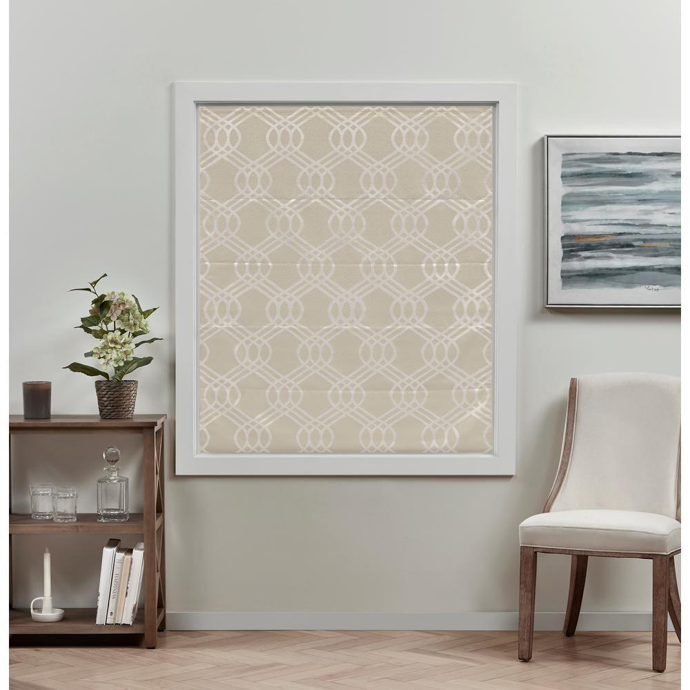Amalgamated Textiles Exclusive Home Prague Trellis 100% Blackout Roman Shade