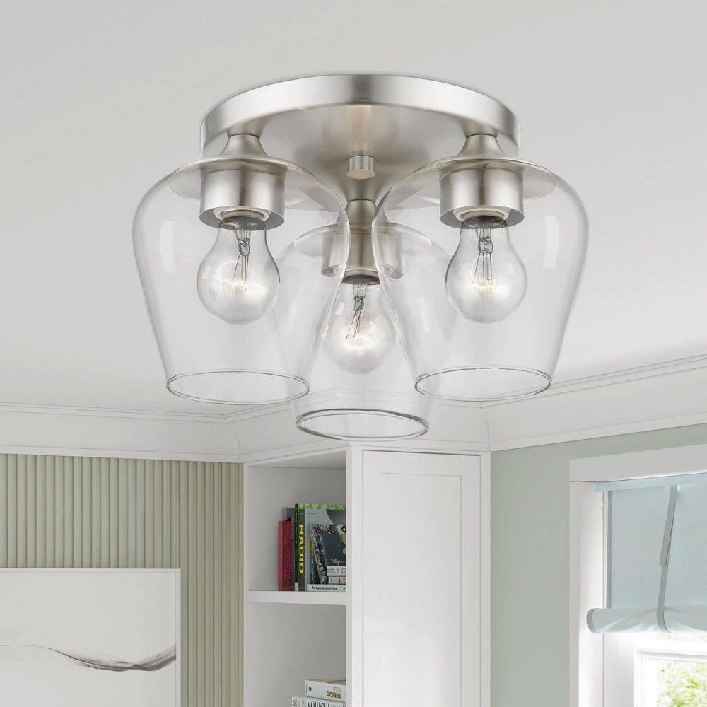 Willa Arlo™ Interiors Chrisha Orizaba 3-Light 13" Flush Mount