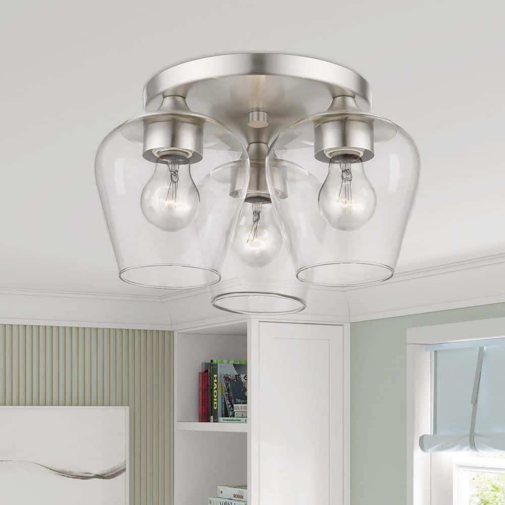 Willa Arlo™ Interiors Chrisha Orizaba 3-Light 13" Flush Mount