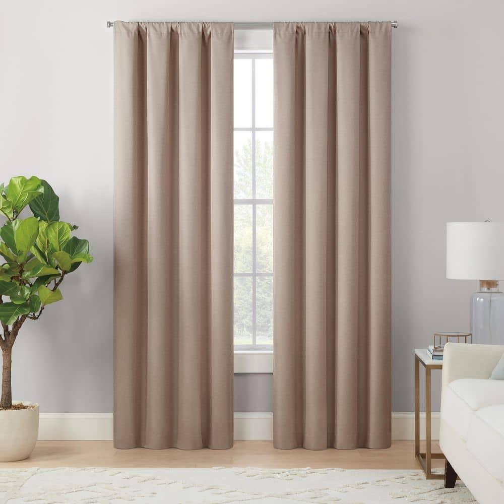 Eclipse Eclipse Cannes Magnitech 100% Blackout Curtain, Rod Pocket, Seamless Magnetic Closure (1 Panel)