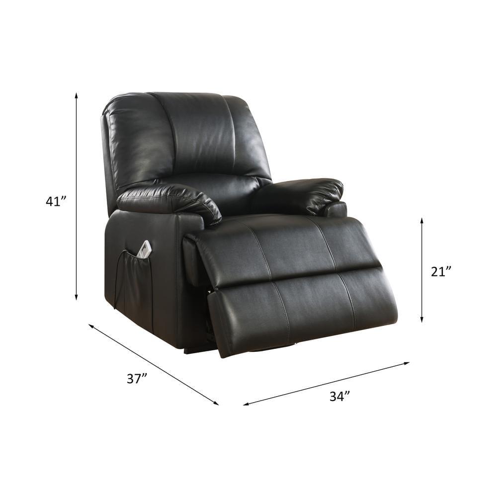 ACME Ixora Recliner with Power Lift and Massage in Black