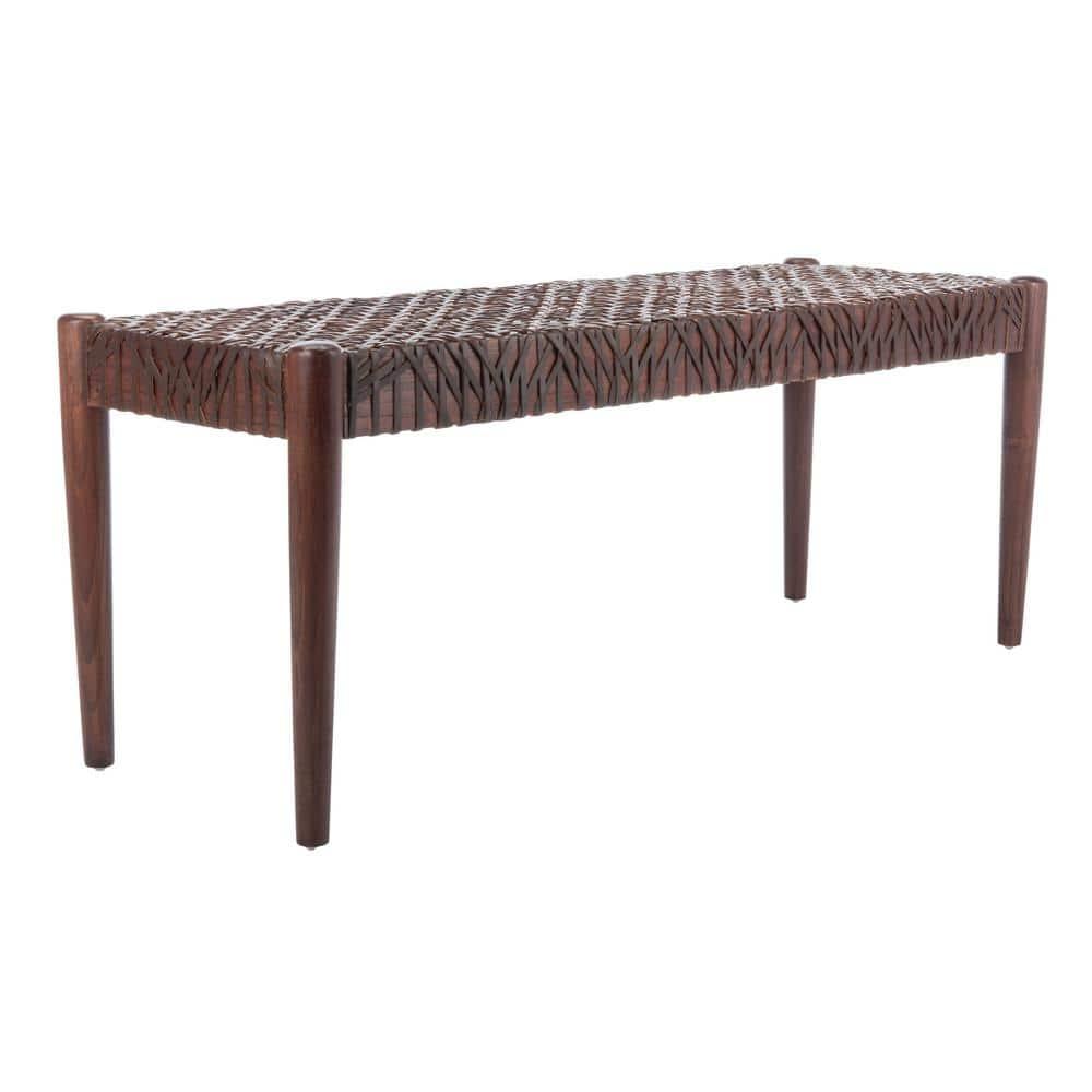 Kazbah 47" Genuine Leather Bench