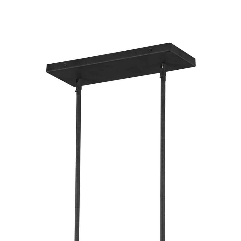 Buford Iron & Wood Linear Chandelier (50")
