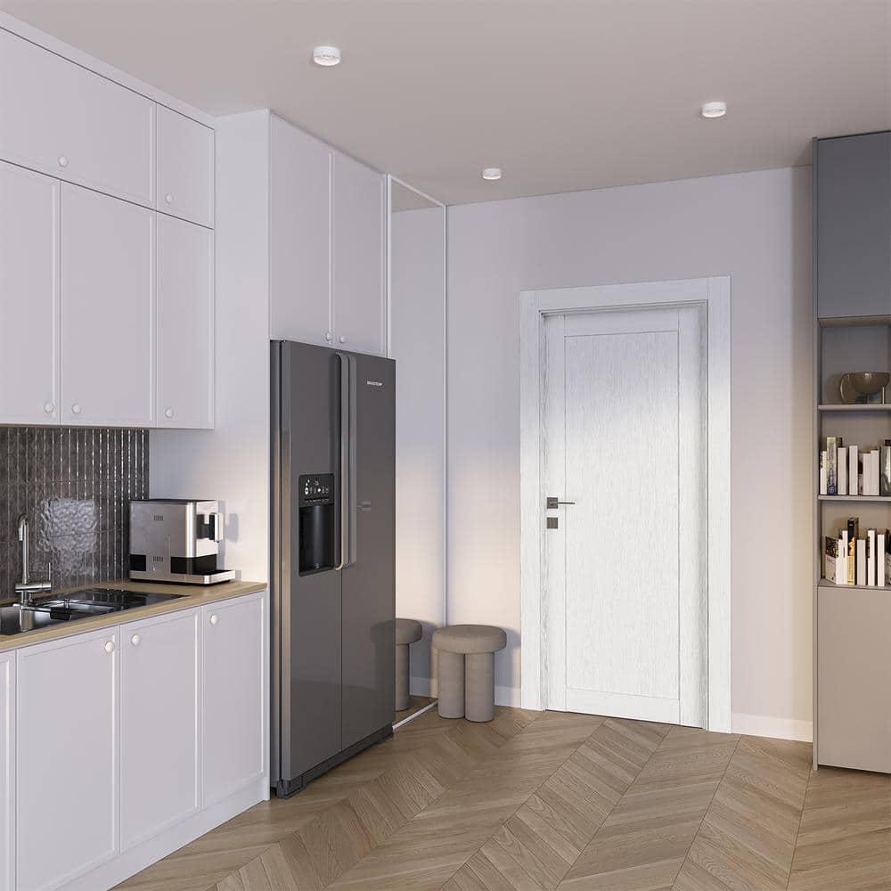Belldinni 1 Panel Shaker DIY-Friendly Solid Manufactured Wood Paneled Prefinished Standard Interior Door