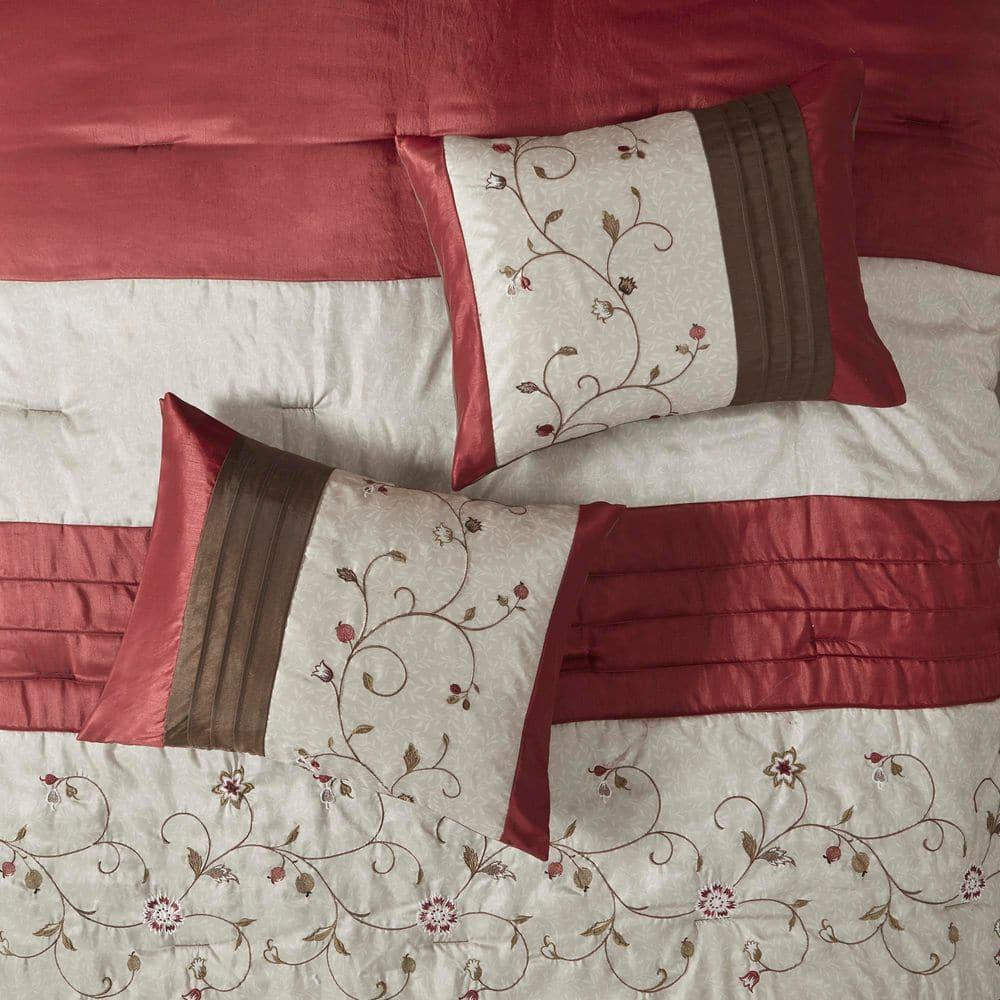 Madison Park Serene Embroidered 7 Piece Comforter Set