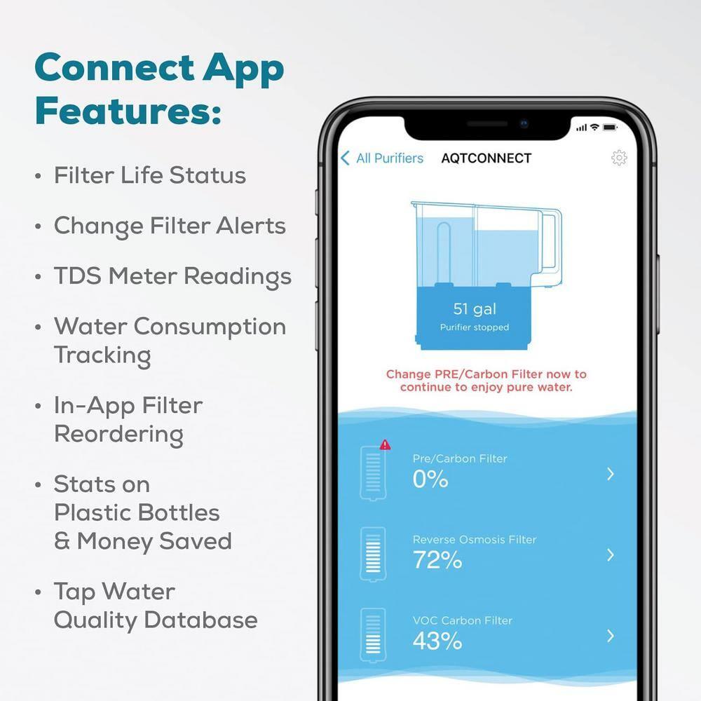 AquaTru Classic Smart Alkaline Countertop Water Purifier for PFAS & Other Contaminants with App