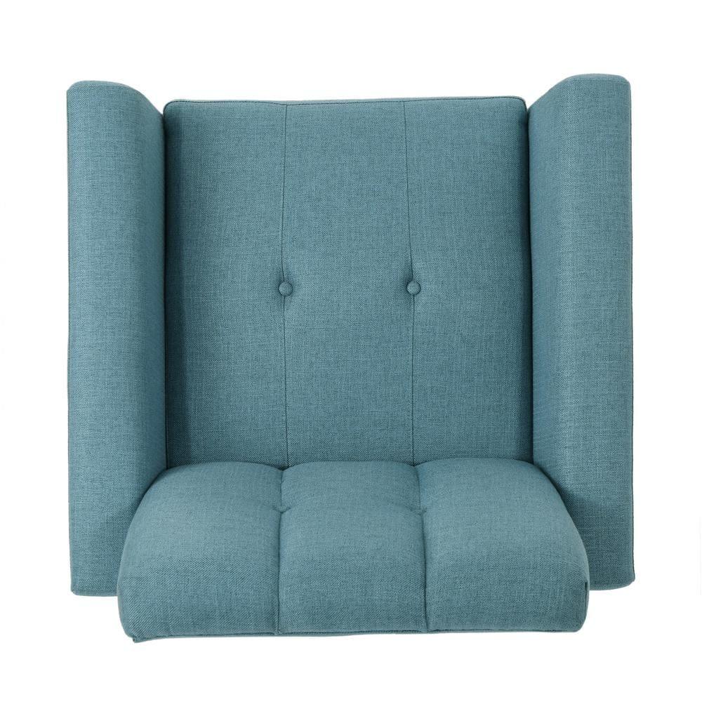 Treston Blue Fabric Tufted Club Chair