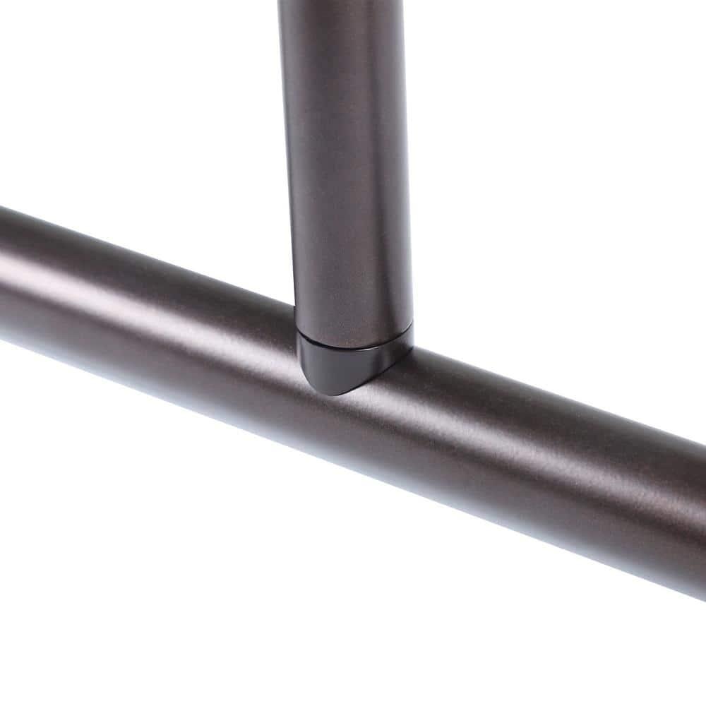 Utopia Alley Aluminum 61" D-Shape Fixed Shower Curtain Rod