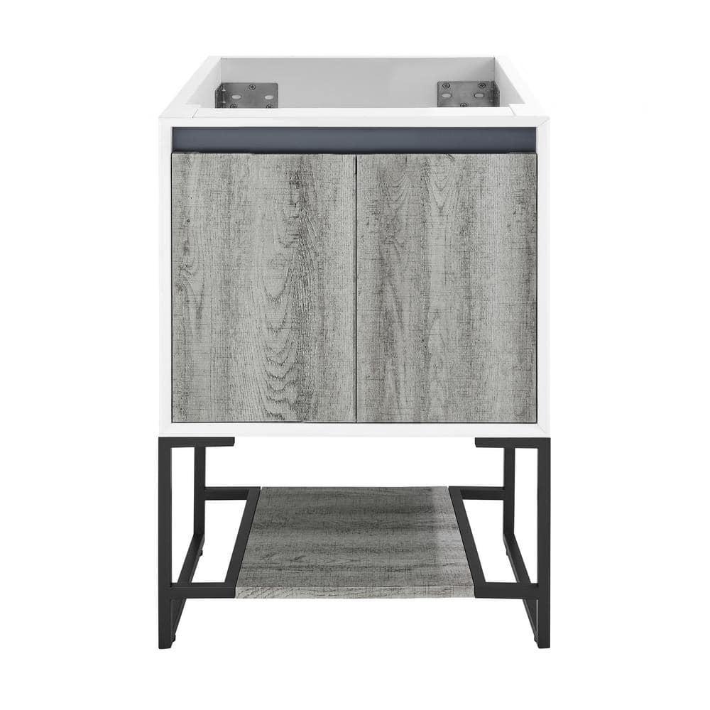 Swiss Madison Marseille 24.05" Single Bathroom Vanity Base Only in Gray