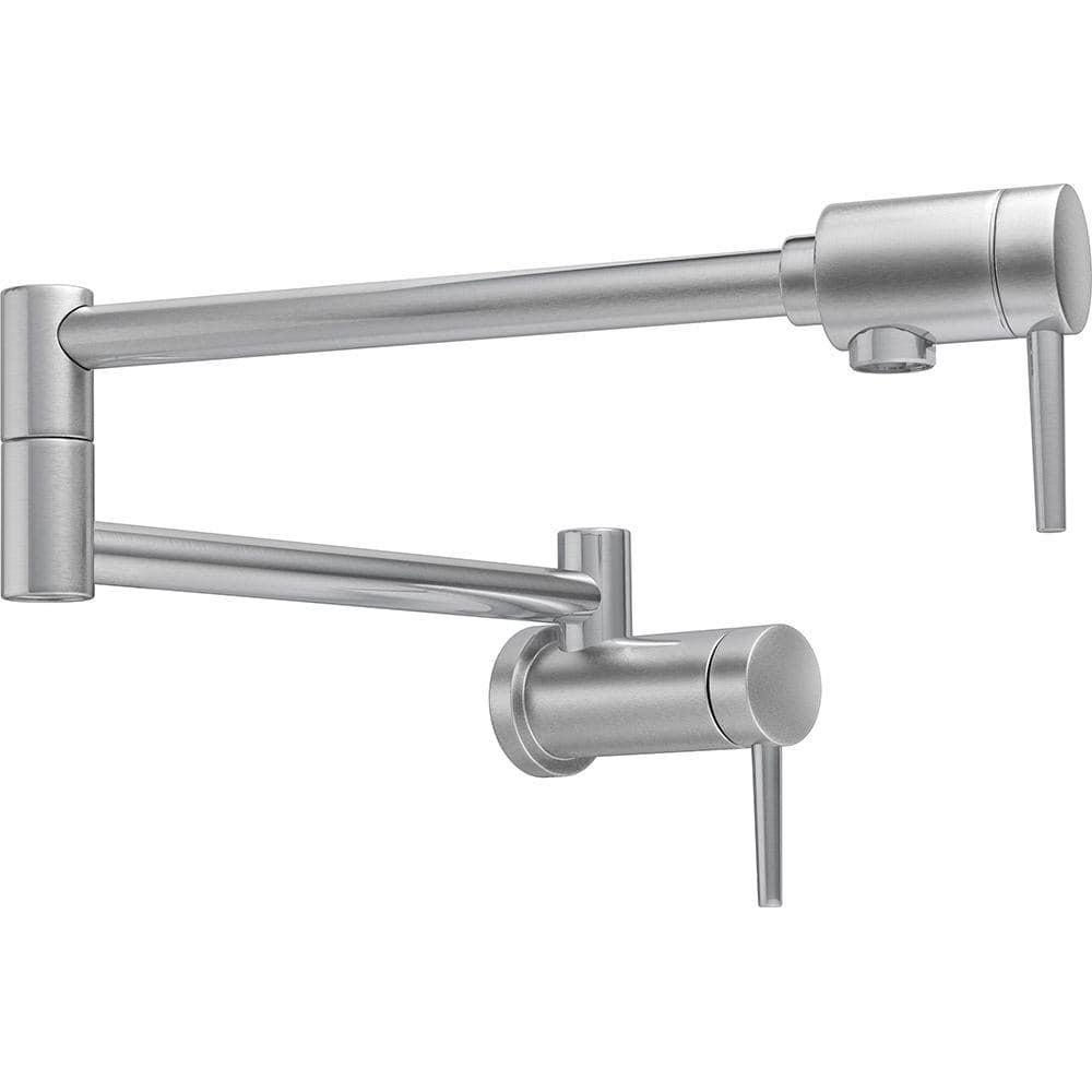 Contemporary Pot Filler Faucet, Wall Mount Pot Filler Kitchen Faucet