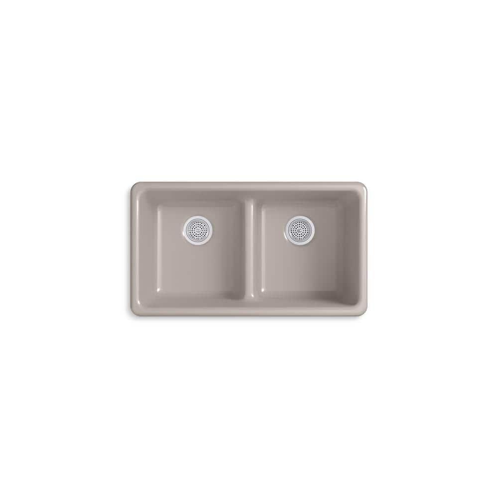 IronTones® Kohler 33" L x 18.75" W Drop-in Smart Divide Double-Equal Kitchen Sink