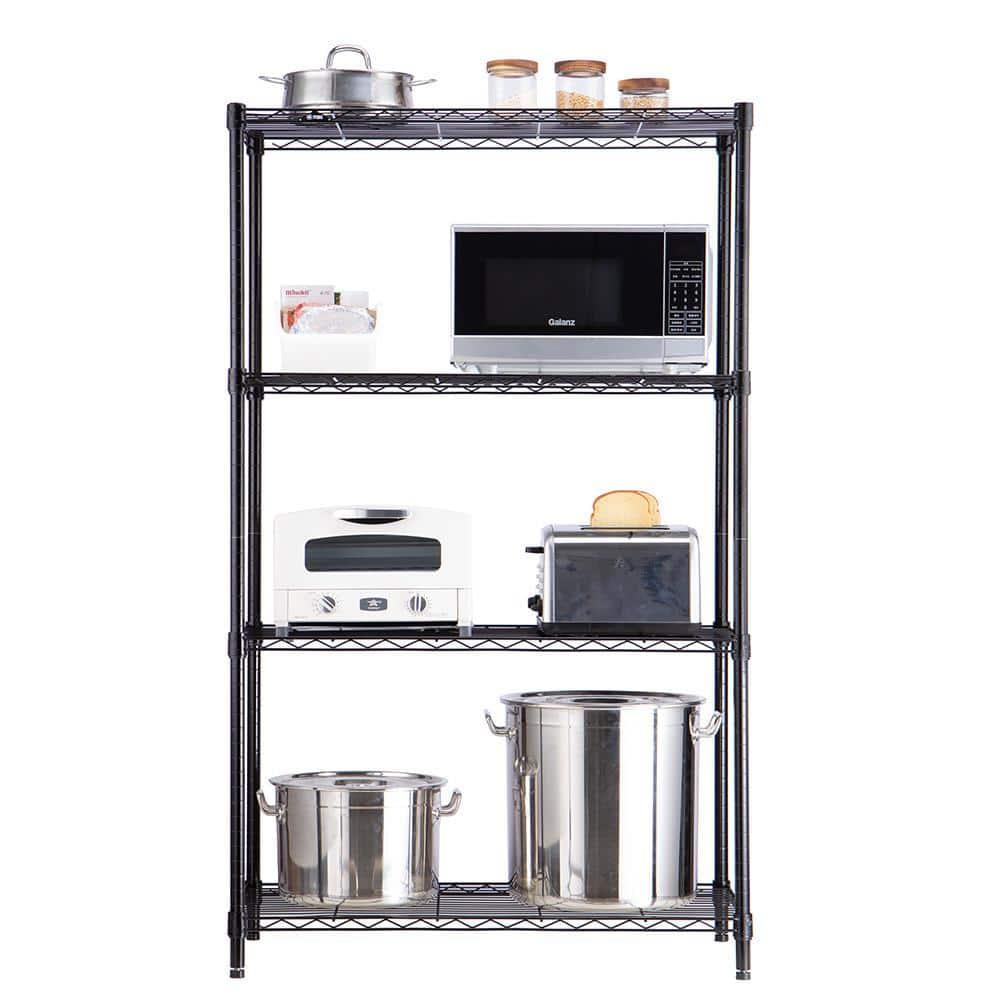 1250 lbs Steel Heavy Duty 5-Tier Utility Shelving Unit Steel Organizer Wire Rack for Home,Kitchen,Office,Chrome (13.7" D x 23.6" W x 62.4" H)