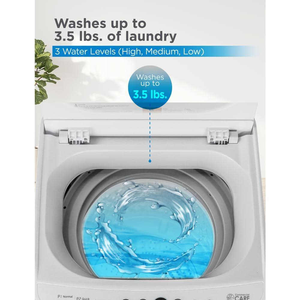 Commercial Care 0.9 Cu. Ft. Portable Washing Machine, Compact Washing Machine with 6 Wash Cycles