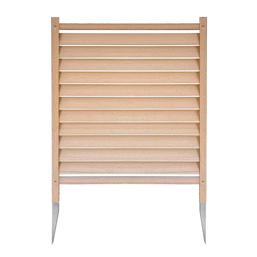 Enclo 44in H x 36in W (2 Panels) No Dig Enclo Waverly Vinyl Privacy Screen, Outdoor Privacy Screen Panels, Trash Can Enclosure, Air Conditioner & Pool Equipment Enclosure