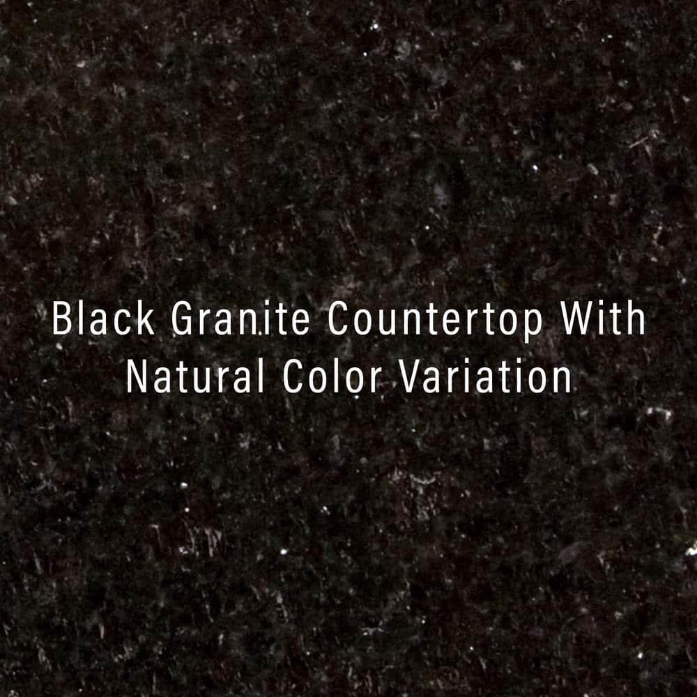 Cambridge Black Granite Top Full Size Kitchen Island/Cart Mahogany - Crosley: With Cabinets, Spice Rack, Towel Holder