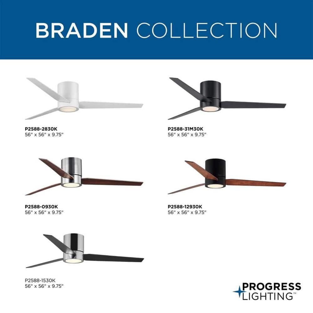 Goren 56'' 3 Blade Ceiling Fan with LED Light Kit