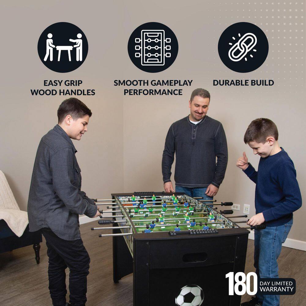 Hathaway Playoff 4-Foot Foosball Table, with Analog Scoring and Leg Levelers