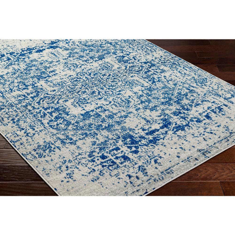 Livabliss 6'7"x9' Oval Worsham Traditional Rug Blue