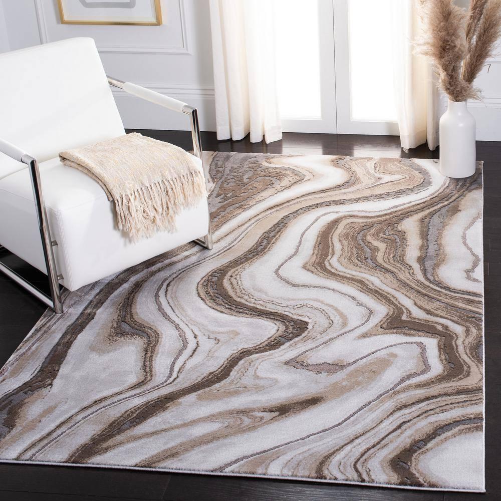 Craft CFT819 Loomed Indoor Area Rug - Gold/Grey - 2'3"x4' - Safavieh