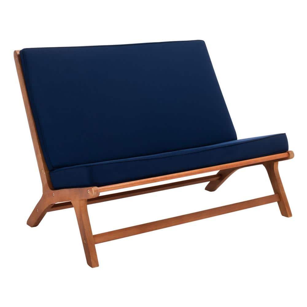 Chaston 4 Piece Living Set - Indoor/Outdoor - PAT7044 - Natural/Navy - Safavieh