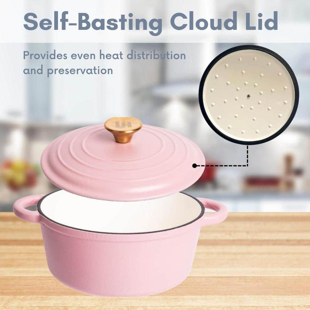 Lexi Home Lexi Home Enameled Cast Iron Round Dutch Oven