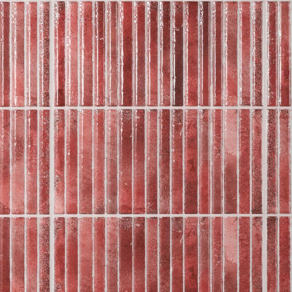 Canu 5.9 In. x 11.81 In. Polished Fluted Ceramic Subway Wall Tile (9.68 Sq. Ft. / Case)