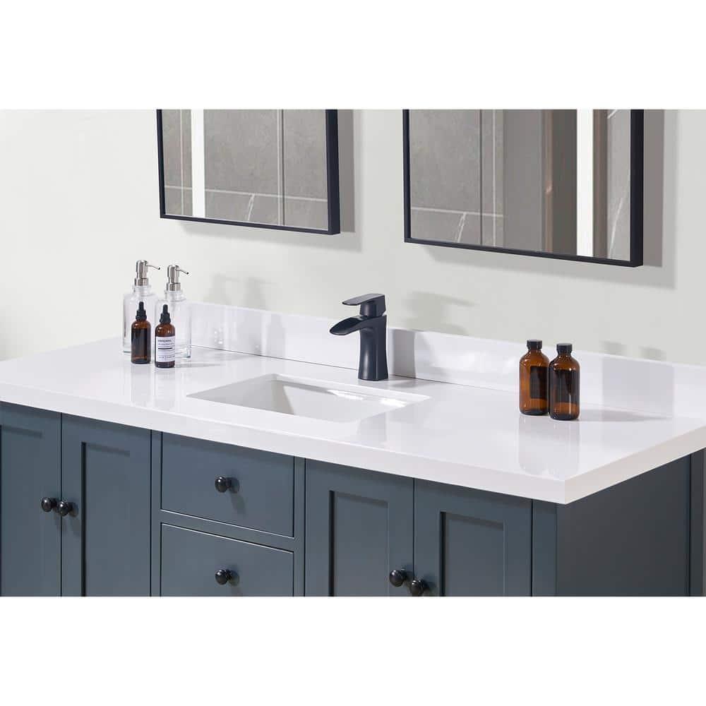 61'' Stone Single Bathroom Vanity Top with Sink