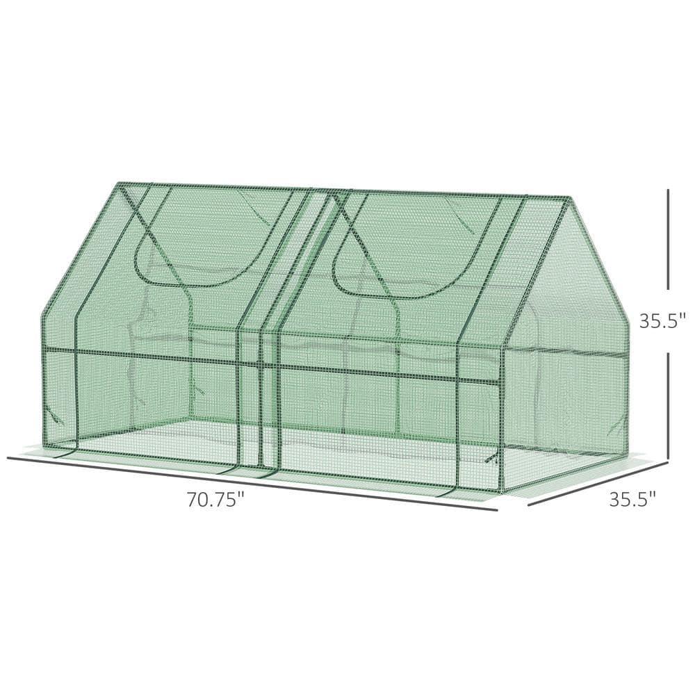 Outsunny 70.75" W x 35.5" D Mini Greenhouse