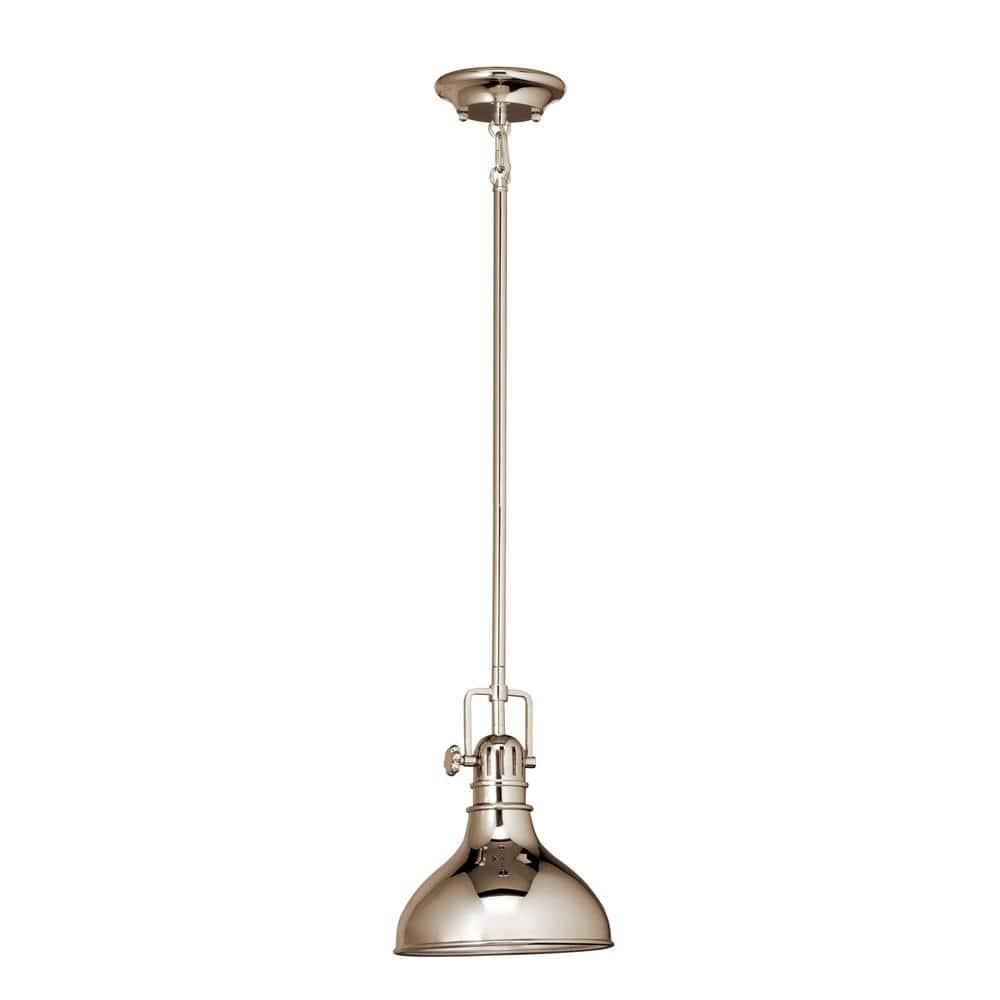 Kichler Lighting Hatteras Bay 1 - Light Pendant in  Polished Nickel