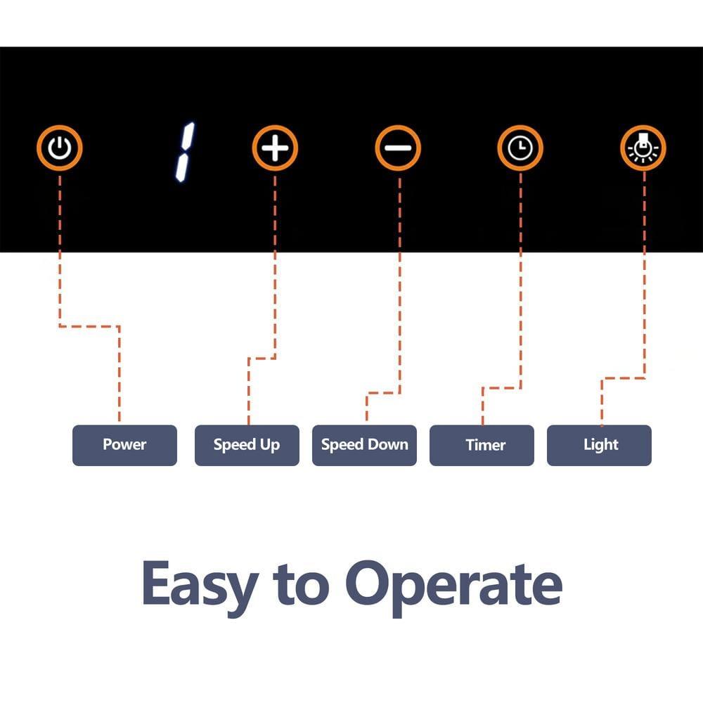 CIARRA Wall Mount Range Hood 30 inch with Tempered Glass 450 CFM Kitchen Vent Hood Ductless Ducted Convertible CAS50275