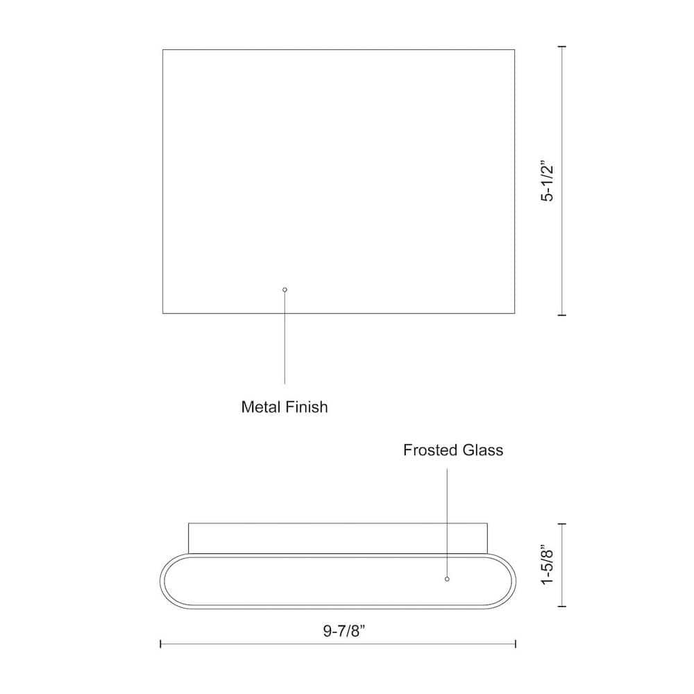 Aluminum LED Outdoor Flush Mount