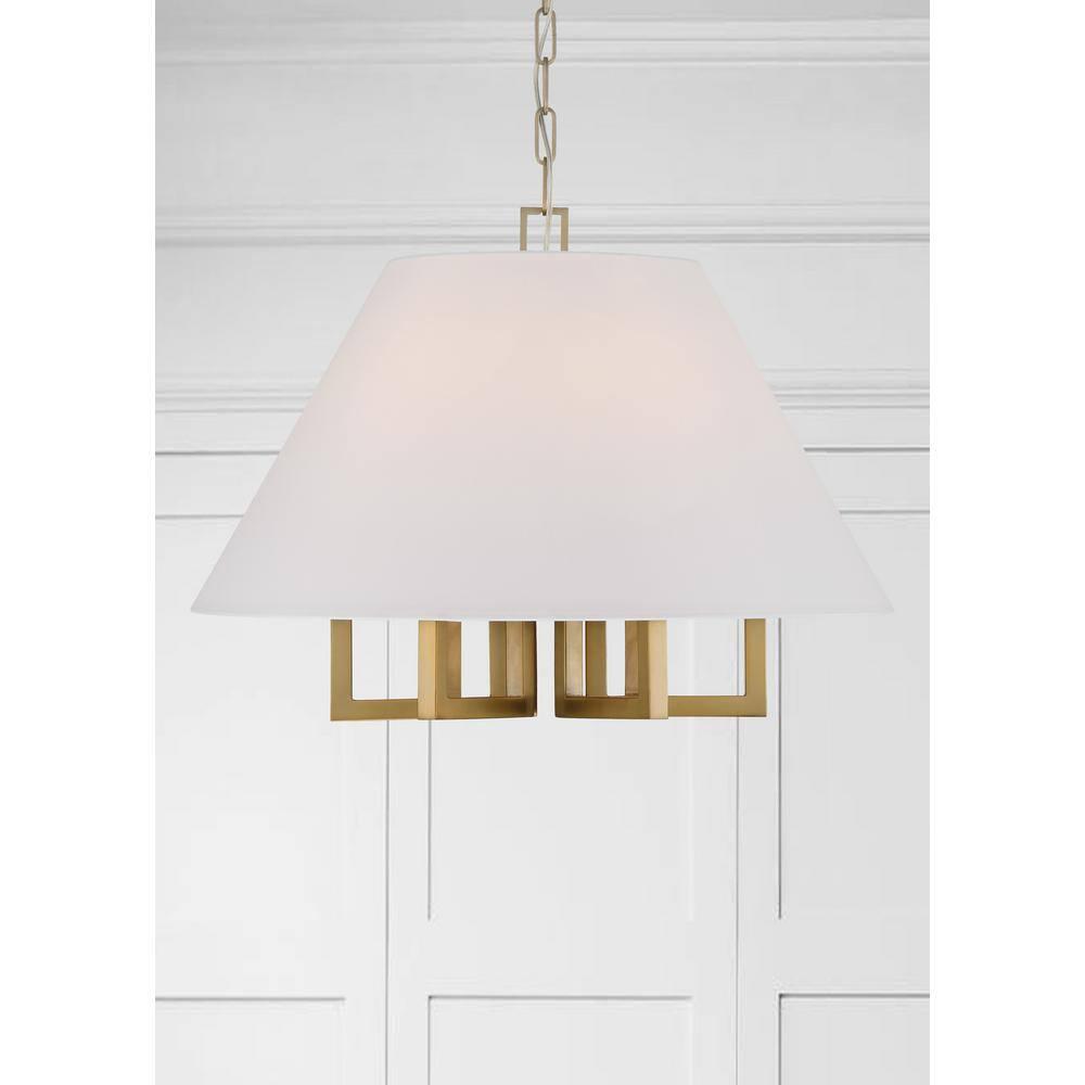 Crystorama Lighting Westwood 6 - Light Chandelier in  Vibrant Gold