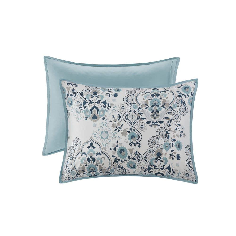 Brielle 3 Piece Floral Printed Cotton Comforter Set
