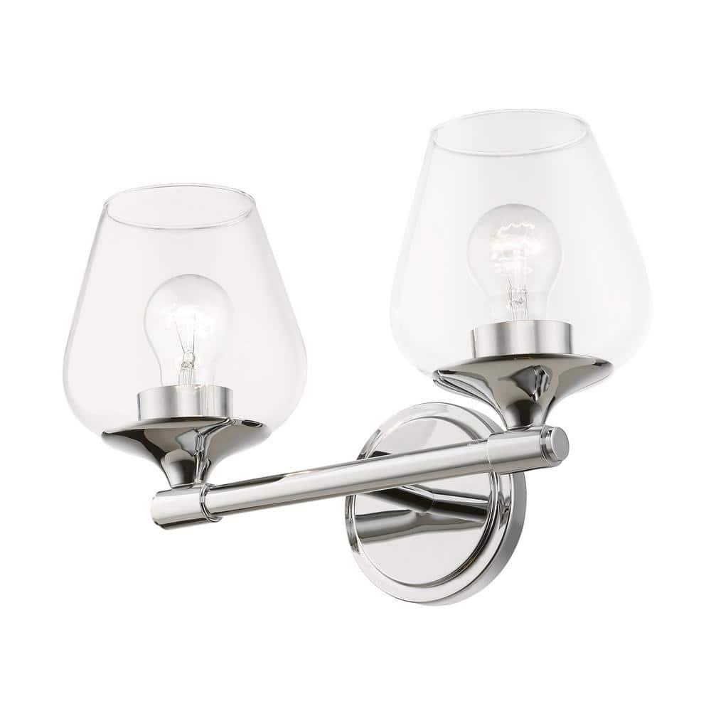 Livex Lighting Willow 2 - Light Vanity in  Polished Chrome