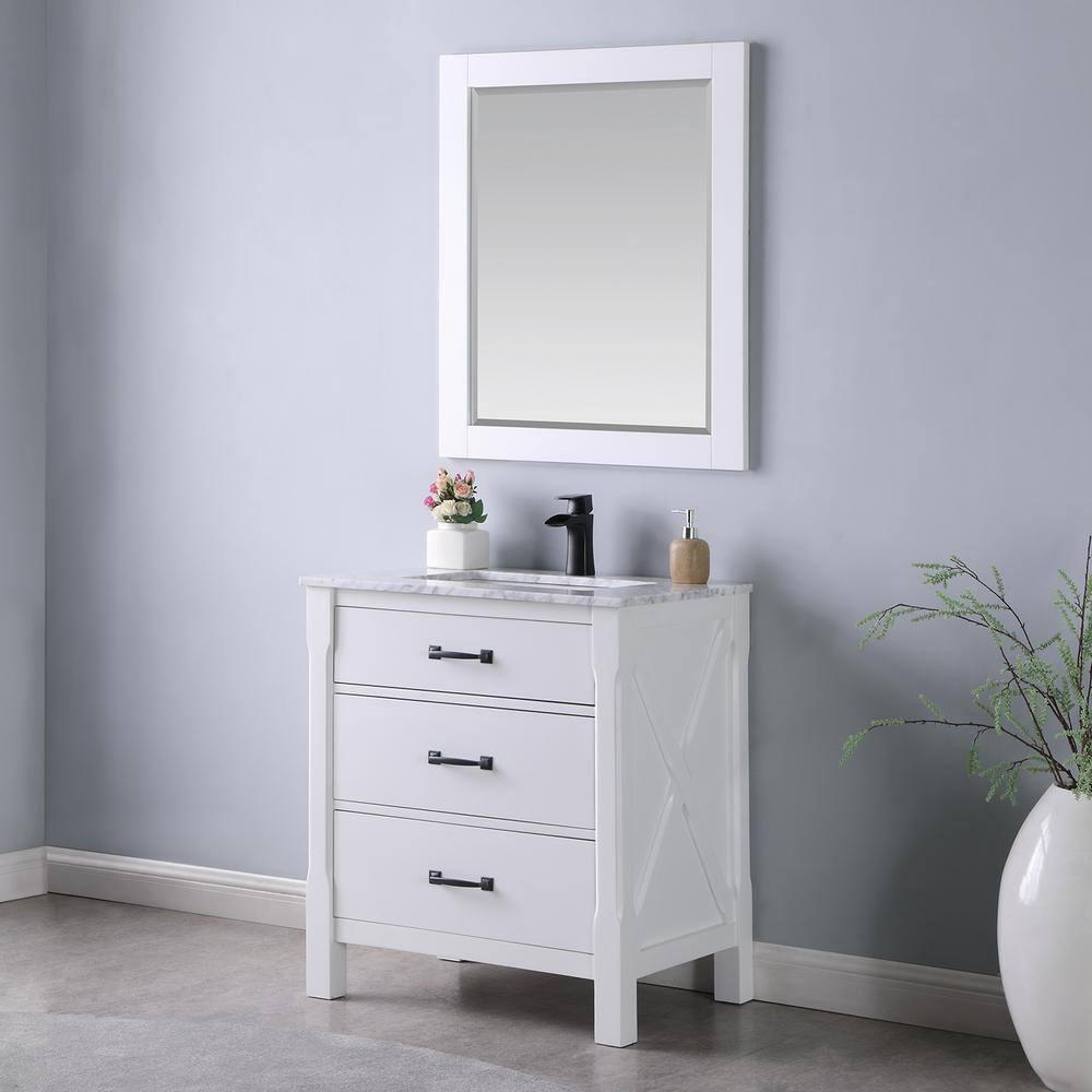 Ivy Wood Flat Wall Mirror
