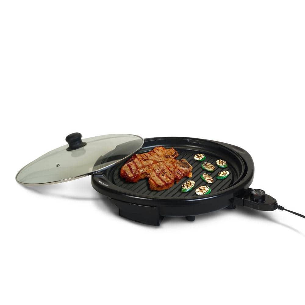 Elite Gourmet EMG-980B 14 Electric Indoor Grill, Black