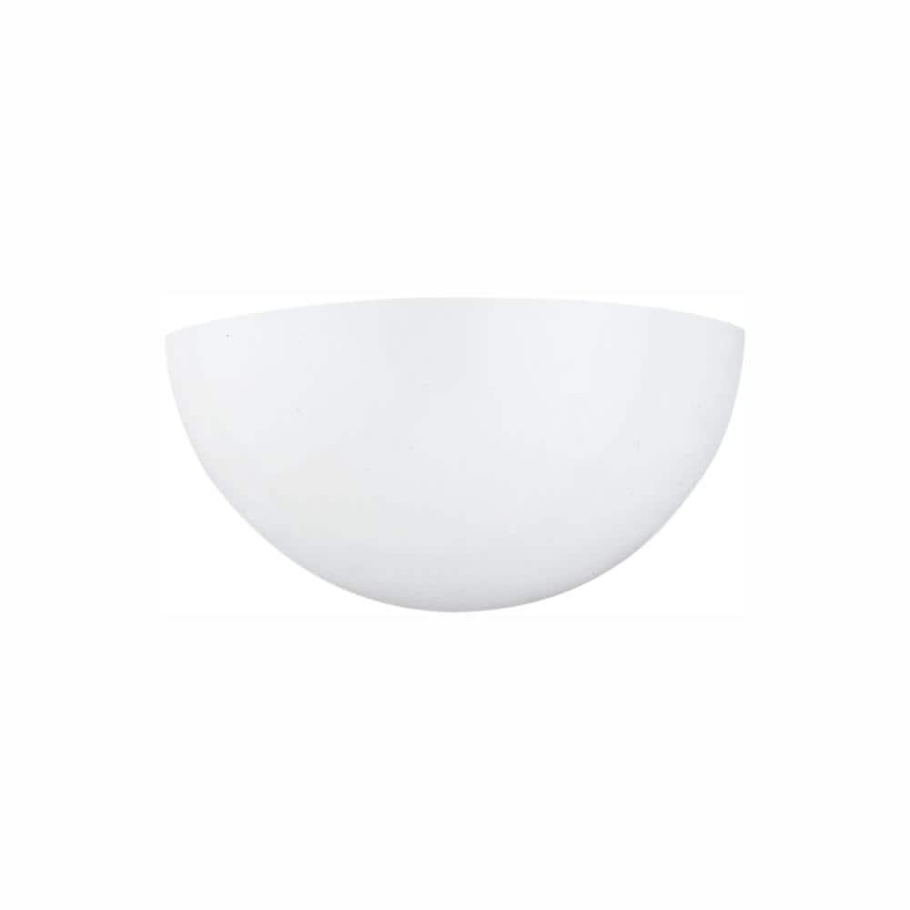 Elegant White Energy Star Outdoor Wall Sconce, Direct Wired