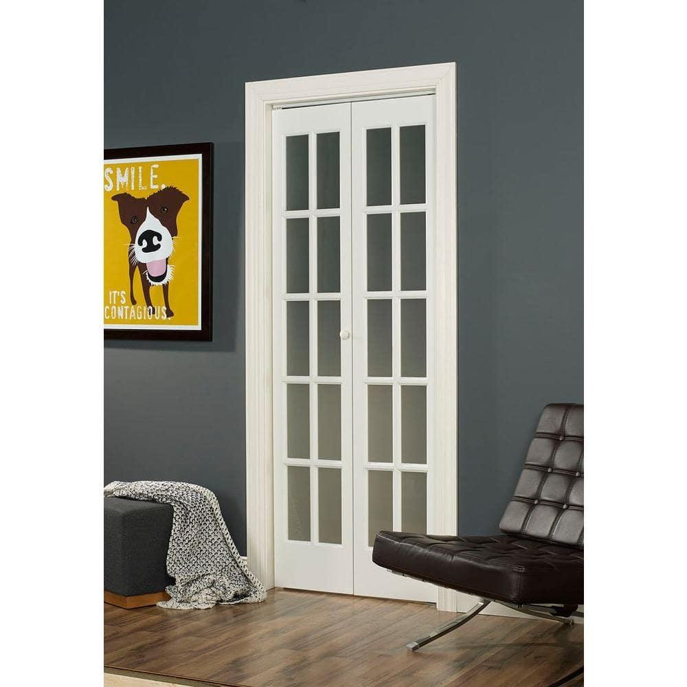 LTL Home Products Frosted Glass Classic French Bi-fold Door