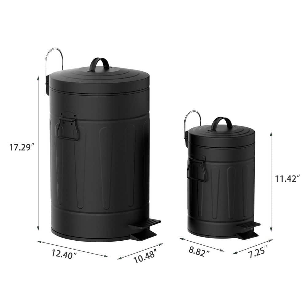 Innovaze Metal Step On Kitchen Trash Can - 3.2 Gallons