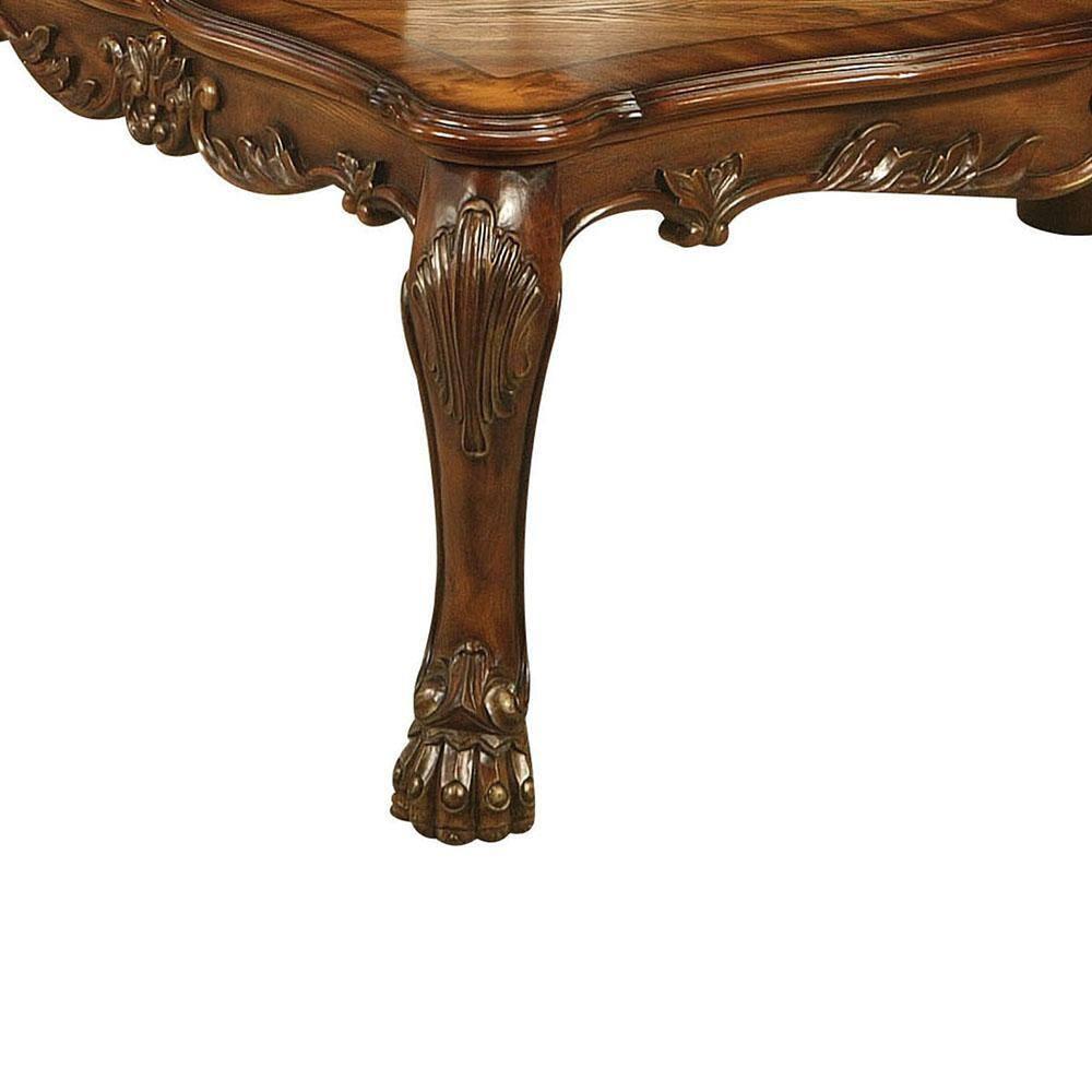 ACME Dresden Rectangular Wooden Coffee Table in Cherry Oak