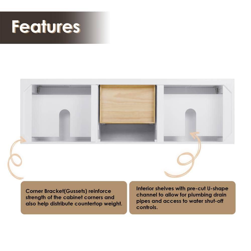 Laurel 71.2" Double Bathroom Vanity Base Only