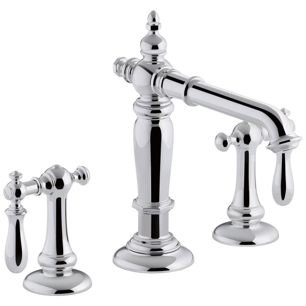 Artifacts® Widespread Bathroom Faucet with Drain Assembly